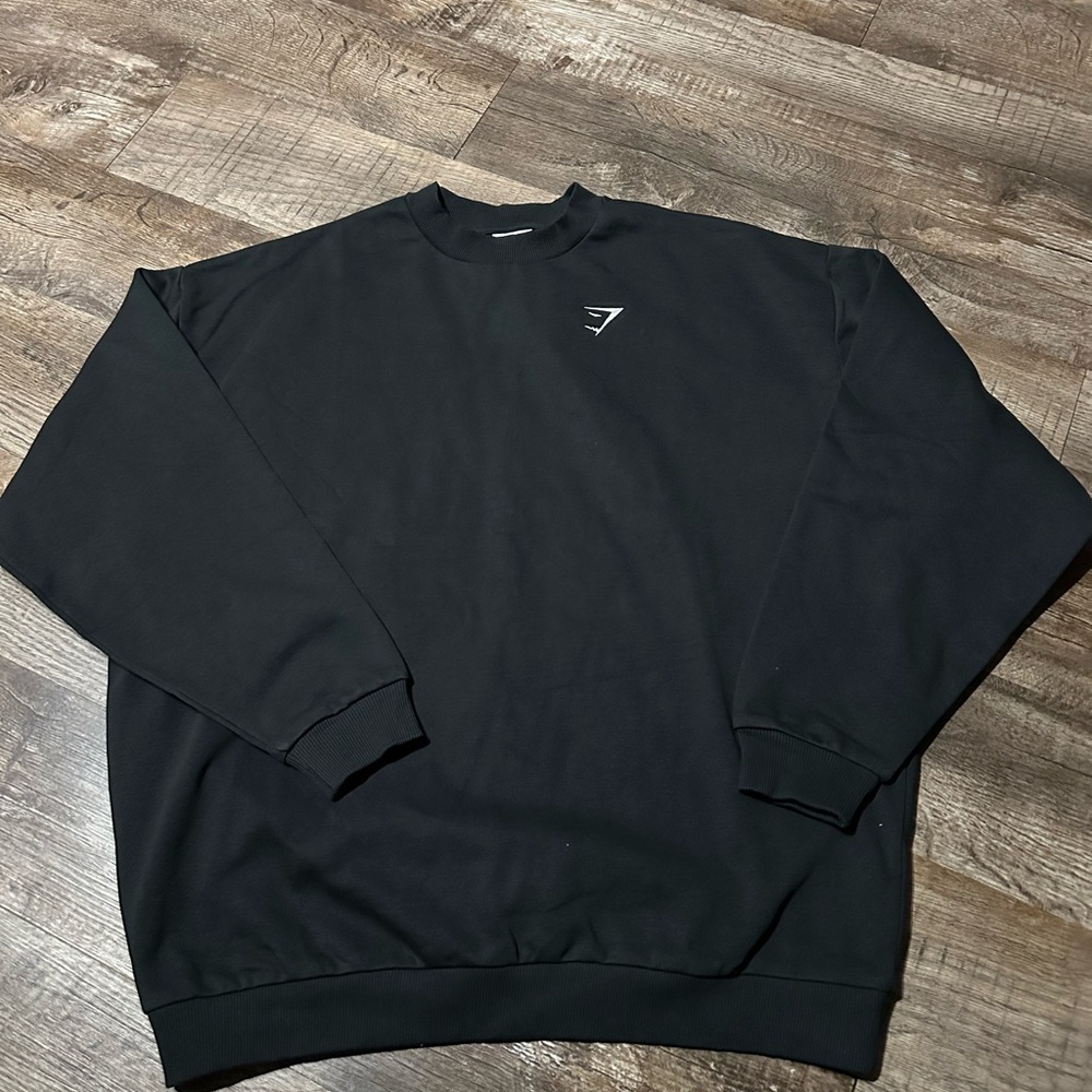 Gymshark Black Men's Crew Sweatshirt - Picture 2 of 4